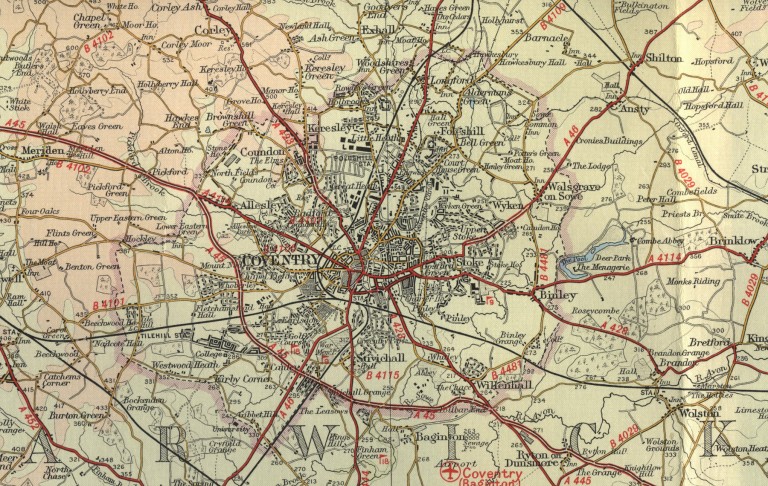 Old Map Coventry